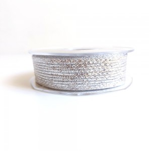 Bright Silver Ribbon - Size 25 mm